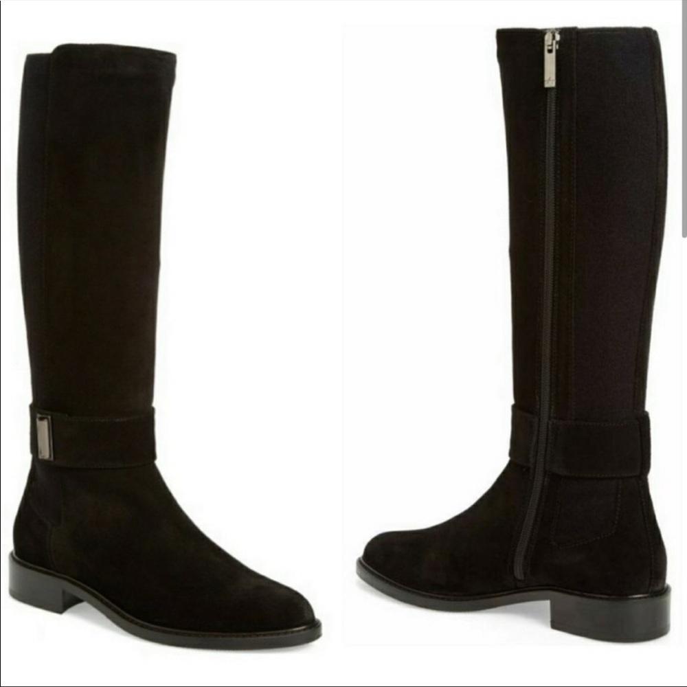 Aquatalia Giada Black Suede Leather
Tall Zip Up Riding Boots Size 7.5 - Picture 11 of 12